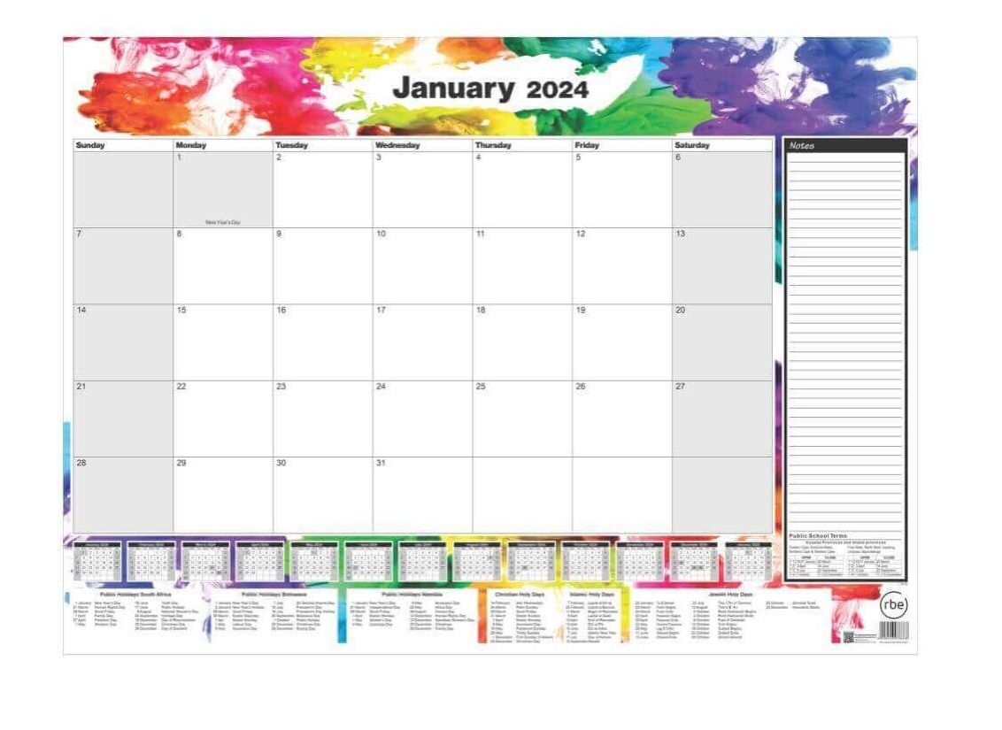 RBE Desk Pad Calendar 2024 Shop Today. Get it Tomorrow!