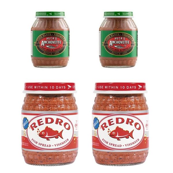 Breakfast Spread - Redro Fish Spread &amp; Peck's Anchovette - 4 pack