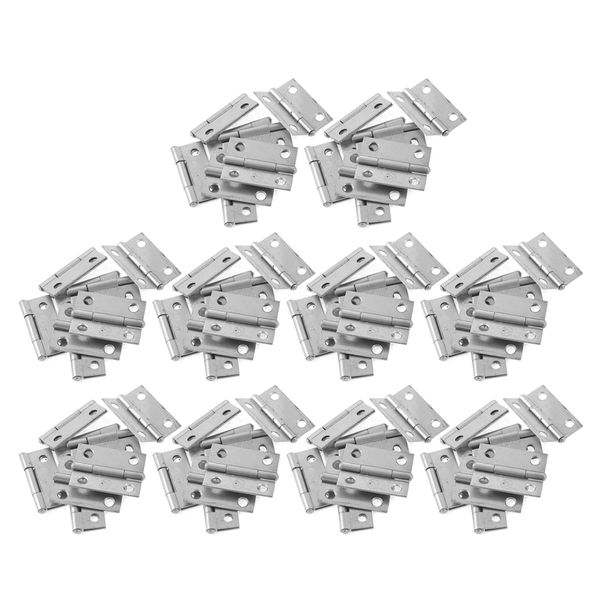 Rectangle Folding Closet Cabinet Door Hinge Hardware 1 5Inch 50 Pcs