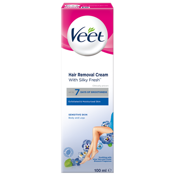 Veet 100ml, Hair Removal Lotion, Depilatory Cream, Sensitive Skin