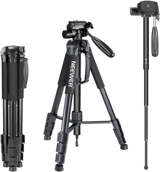 Neewer Portable Aluminum Alloy Camera 2-in-1 Tripod Monopod