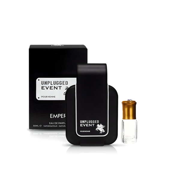 Unplugged Event Pour Homme by Emper Eau de Parfum - 80ml + Perfume Oil