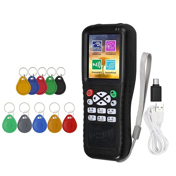 X100 Rfid Nfc Smart Card Reader Writer+5 X Uid/T5577 Keychain
