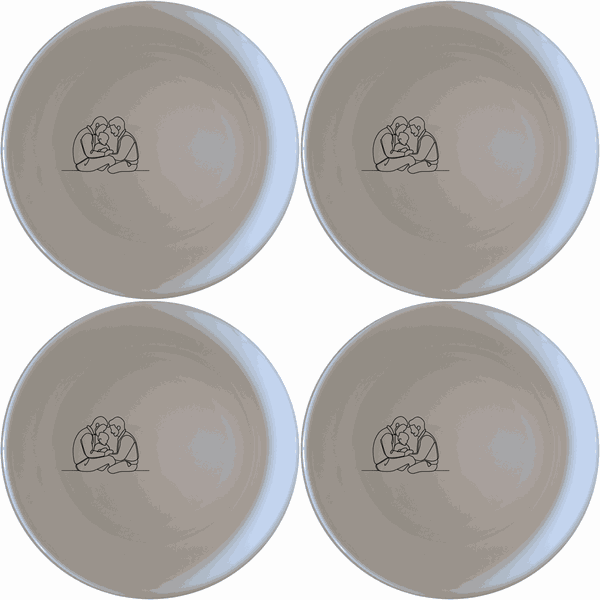 Gay Dads Child Bowl Set of 4 - Range 4