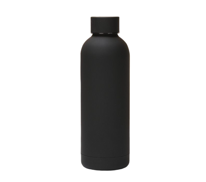 Matte Black 500ml Portable Thermo Flask Bottle