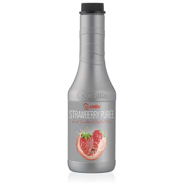 Chilla Strawberry Smoothie 1lt - Real Fruit, Healthy, Desserts, Breakfast