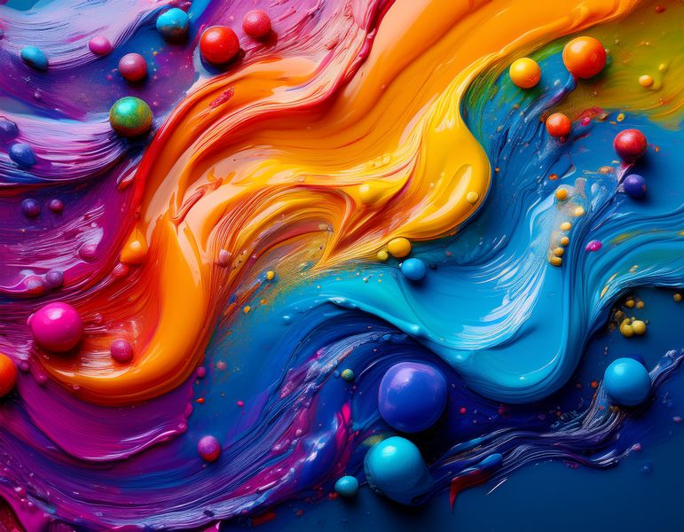 Canvas Home Decor Wall Art - Colour Theory