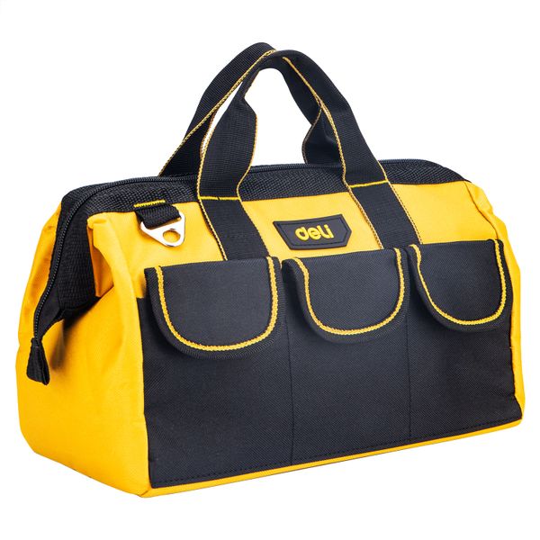 Deli Tool Bag 13-Inch Compact Tool Carrying Bag with Zipper Closure