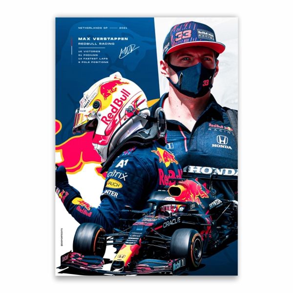 Max Verstappen Stats _ A1 Poster