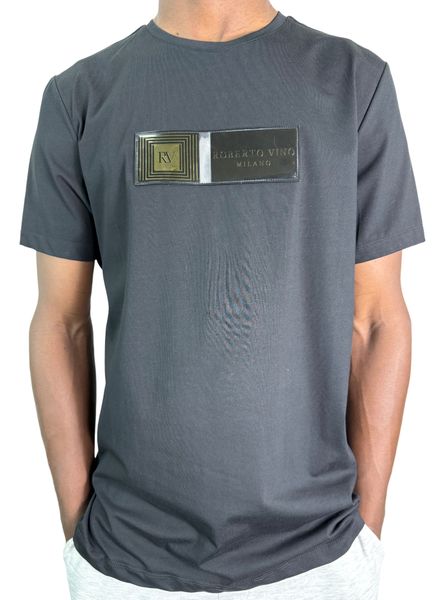Roberto Vino Black Silver Milano T Shirt