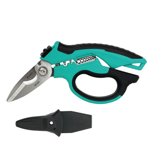 PRK SR-335 Industrial Angled Shears - 8", Strips and Crimps, AWG 22-10