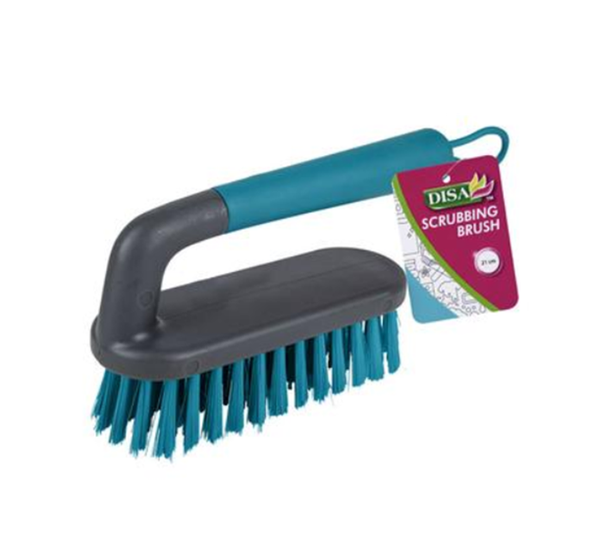 Disa - Plastic Scrubbing Brush With Handle 21cm x 2
