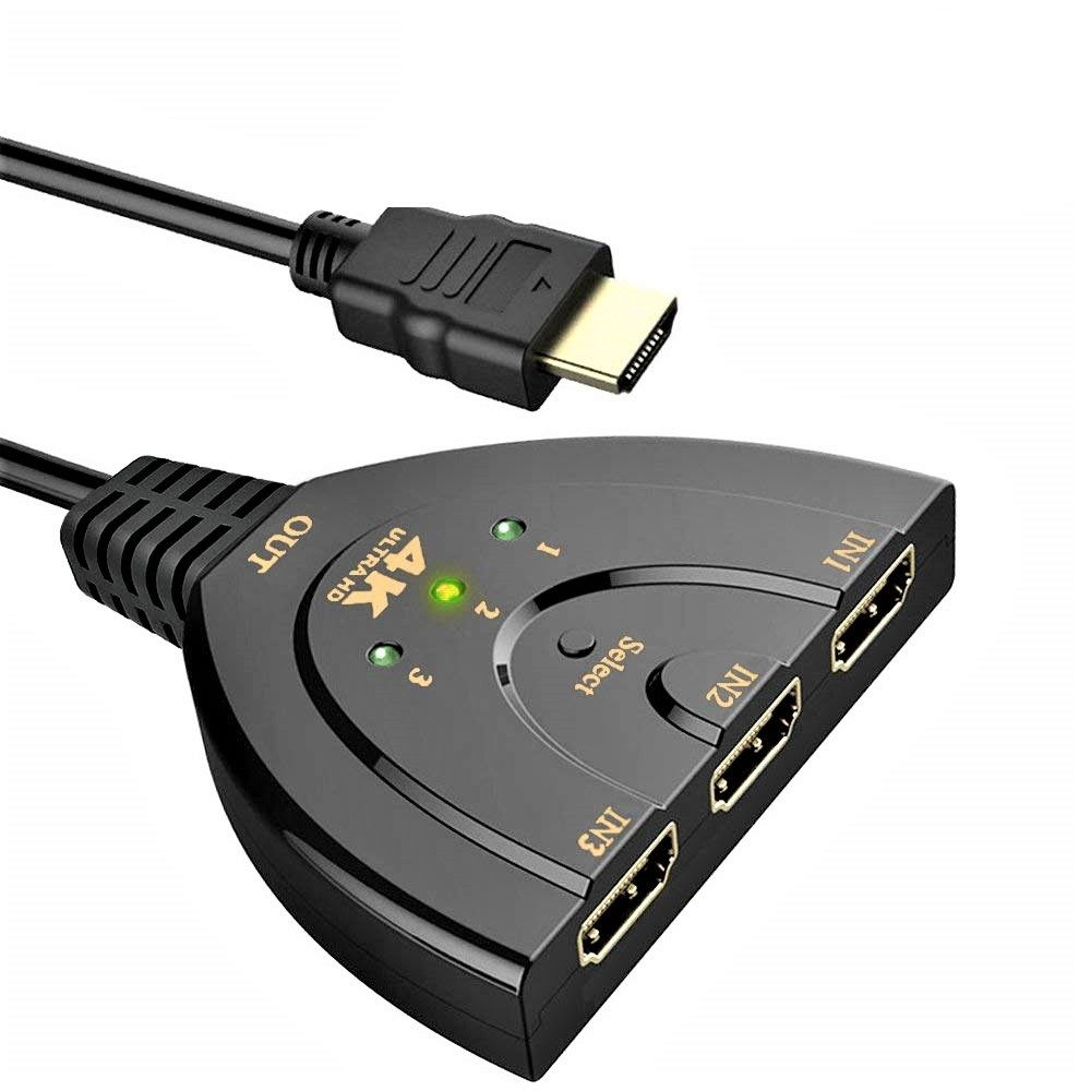 3-Port HDMI Switch with Pigtail Cable 4K Ultra HD | Shop Today. Get it ...