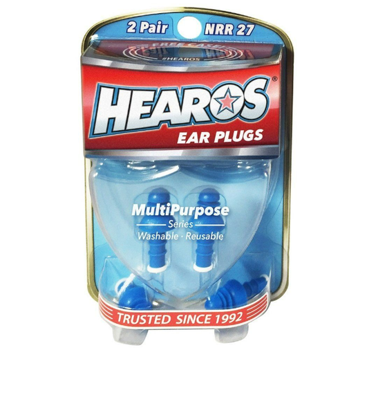 Hearos Ear Plugs Multi-Purpose and Reuseable with Case