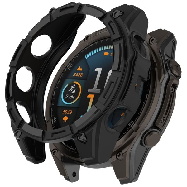 Armor TPU Protective Case Compatible With Garmin Fenix 8 Amoled 43mm-Black