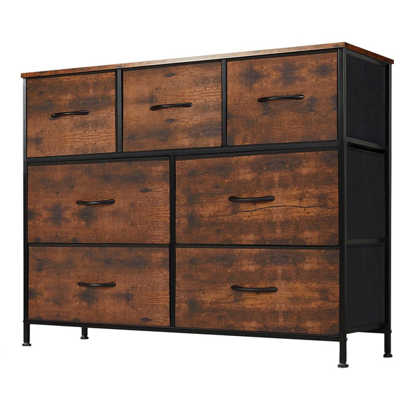 7 Drawer Fabric Dresser Cabinet Storage Organizer for Bedroom Closet