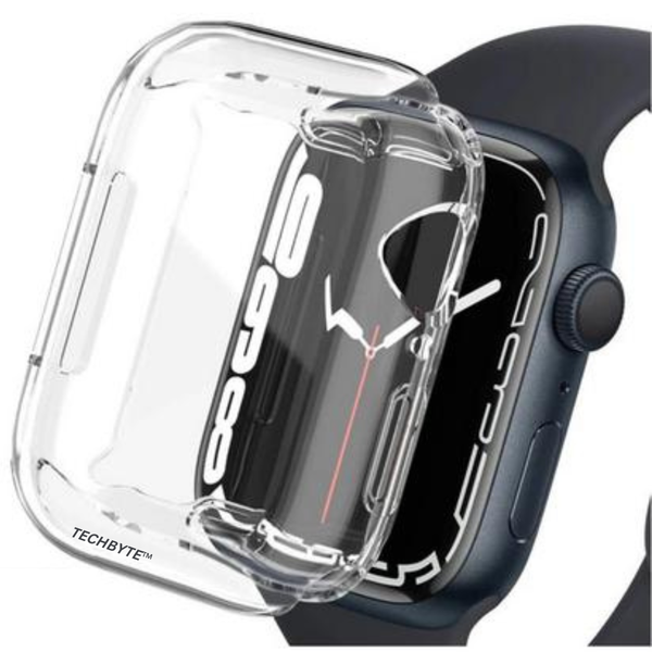 TechByte Soft Transparent Gel Case - 41mm for Apple Watch Series 8 (2022)