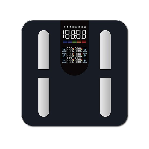 Colour LCD Bluetooth Smart Body Scale Analysis of 18 health indicators