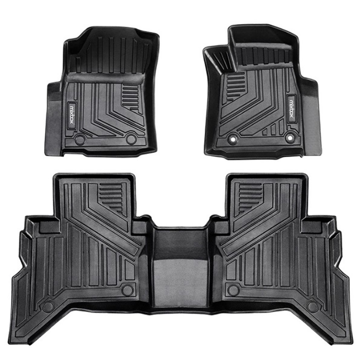 Mix Box TPE Car Floor Mats Set For Right Rudder HILUX 2015-2022