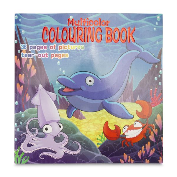 Colouring Book - Underwater - Tear-Out Pages - Multicolour - 36 Pages