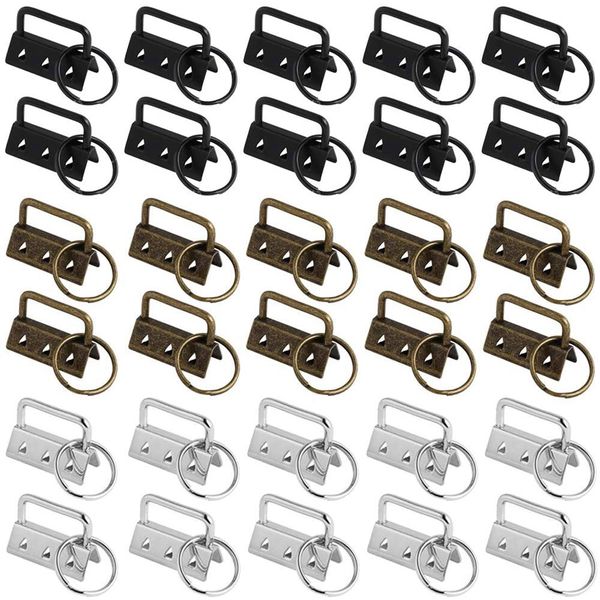 Key Chain Hardware 30 Pieces Wristlet Hardware for Hand Crafts