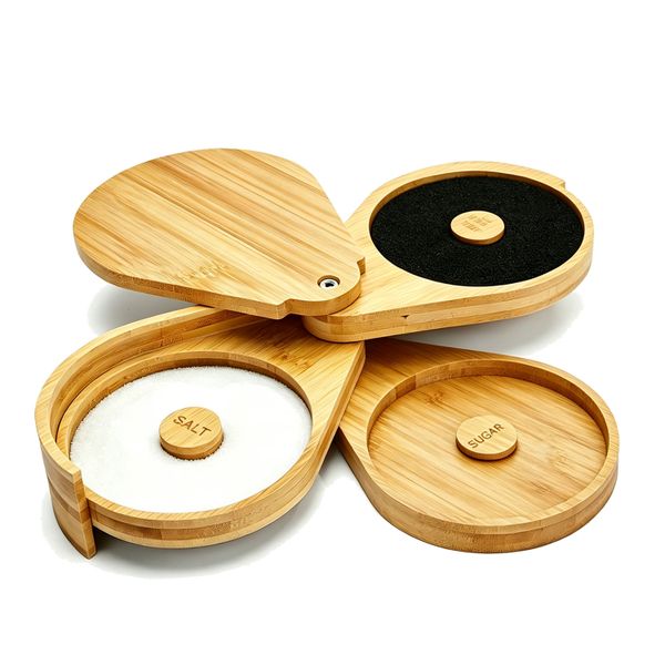 3 Tier Bamboo Bar Glass Rimmer Bartender Tool For Cocktail