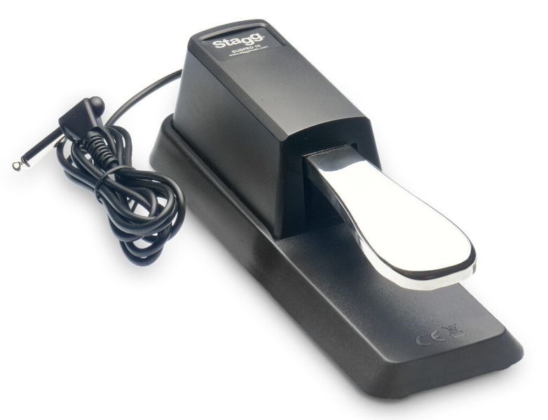 STAGG Sustain Pedal for Electronic Piano / Keyboard with Polarity Switch
