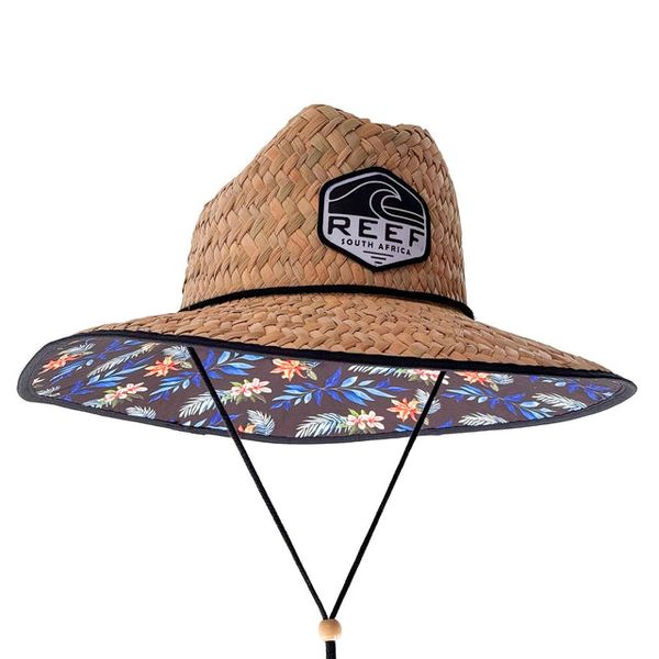 Reef Straw Hat - Wide Brim Sun Hat with Adjustable Drawcord