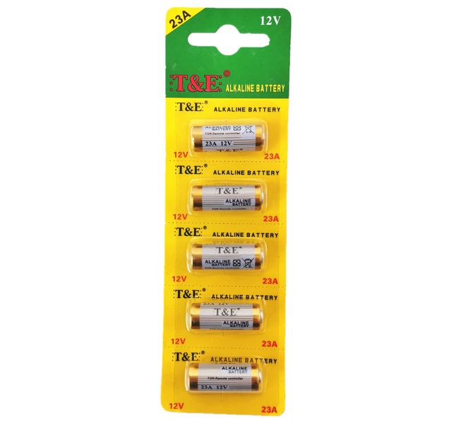 23A 12v Alkaline Battery - Pack of 5 - Battery For Gate Remote A23