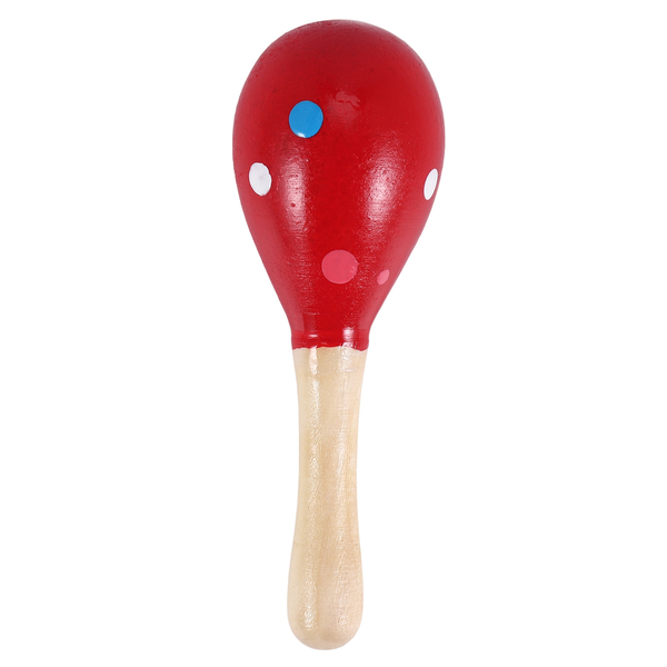 A wooden Maraca Musical Instrument Children's Toy