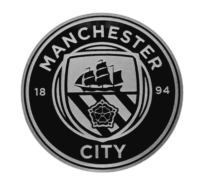 Man City Coasters - Piano Black