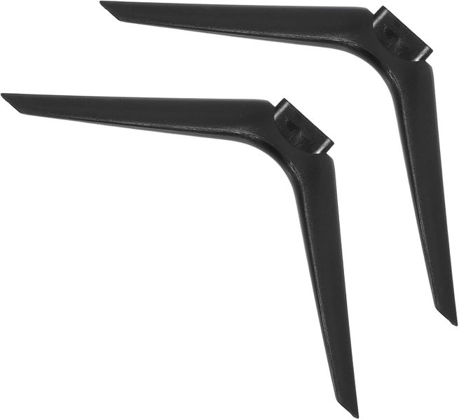 No-Drill Tabletop TV Stand Bracket Stable Plastic Dual-Hole Base Legs