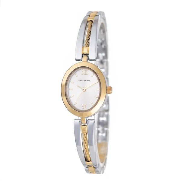 Hallmark Ladies TT Silver Dial Watch