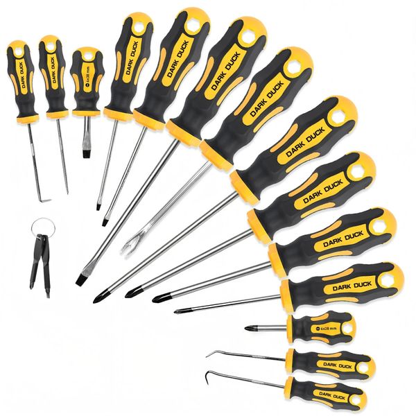 DAKR DUCK 16 Pieces Magnetic Screwdriver Tool Set