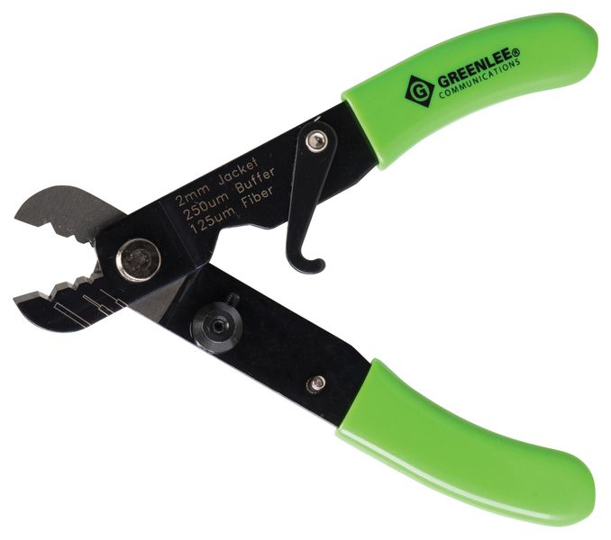 Tempo (PA1162) Fibre Optic Stripper, Green Handle, 2mm - 3mm Jackets