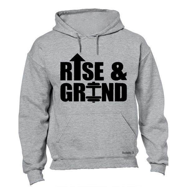 Rise &amp; Grind - Mens - Hoodie - Black