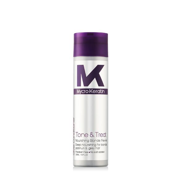 Mycro Keratin Tone &amp; Treat Silver Conditioner 250ml For Colour Treated Hair