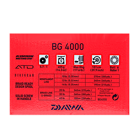 Daiwa BG 4000 Spinning Reel