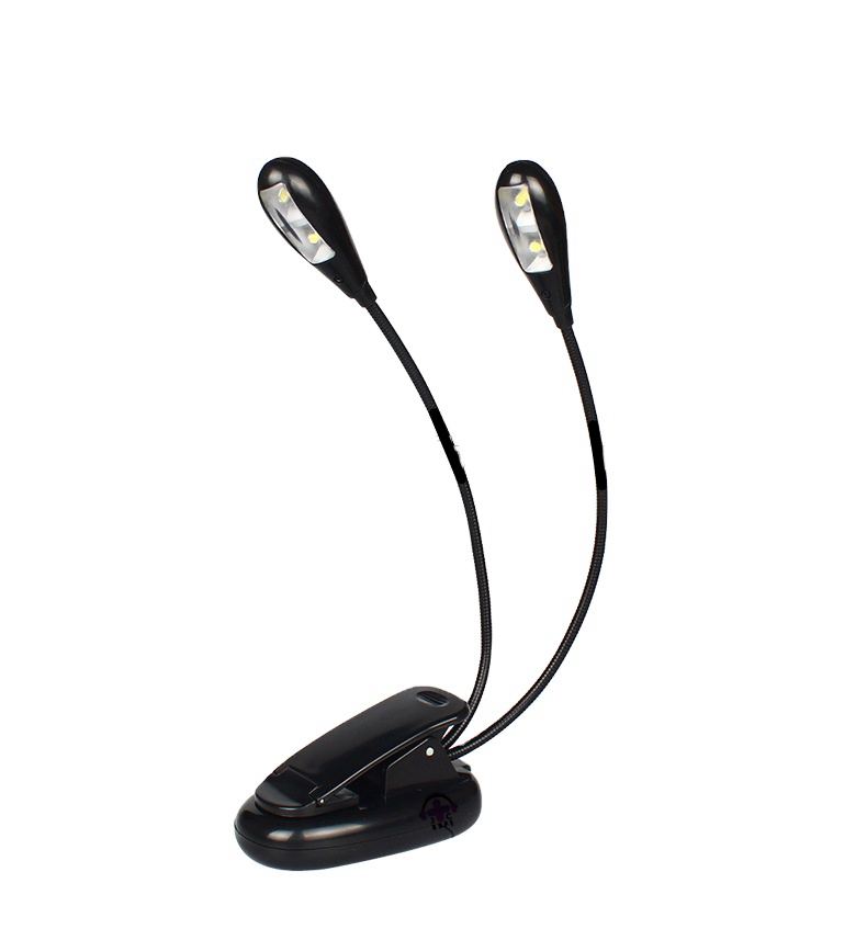 Clip on Book/Music Sheet Double LED Light