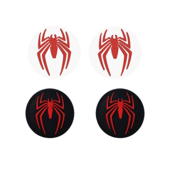 4 Pcs Spiderman 2 Themed Silicone Analog Thumb Grip Stick Cover for PS/Xbox