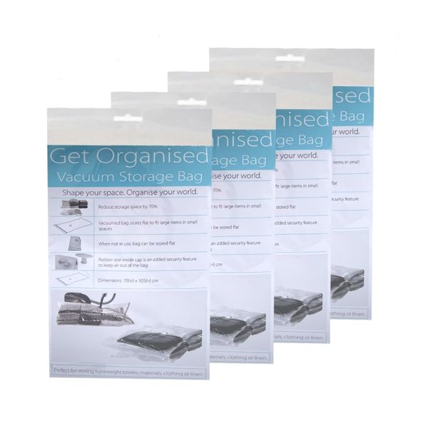 4 Pack Vacuum Storage Bags – Vacuum Compression Storage Bags