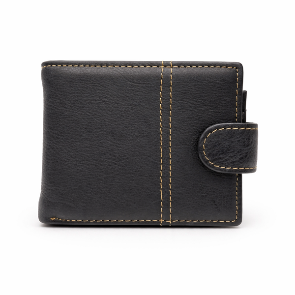 Men's Genuine Leather Wallet - Multi-Card Holder with Coin Pocket