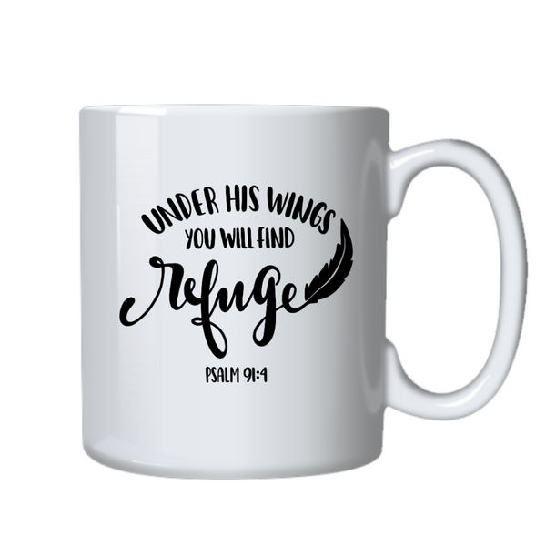 Under His Wings Christian Theme Birthday Christmas Gift Cup Mug 402