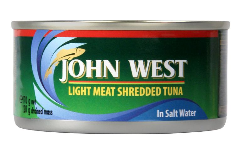 John West - Light Meat Shredded Tuna In Salt Water (3 x 170g)