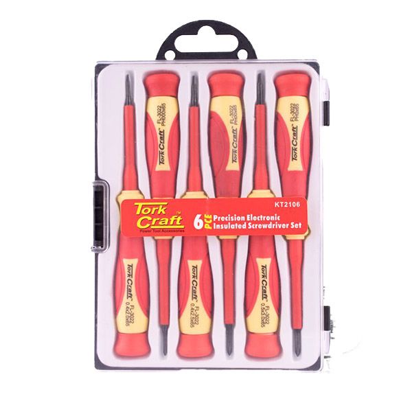 Tork Craft 6 Piece Precision Electronic Insulated Screwdiver Set