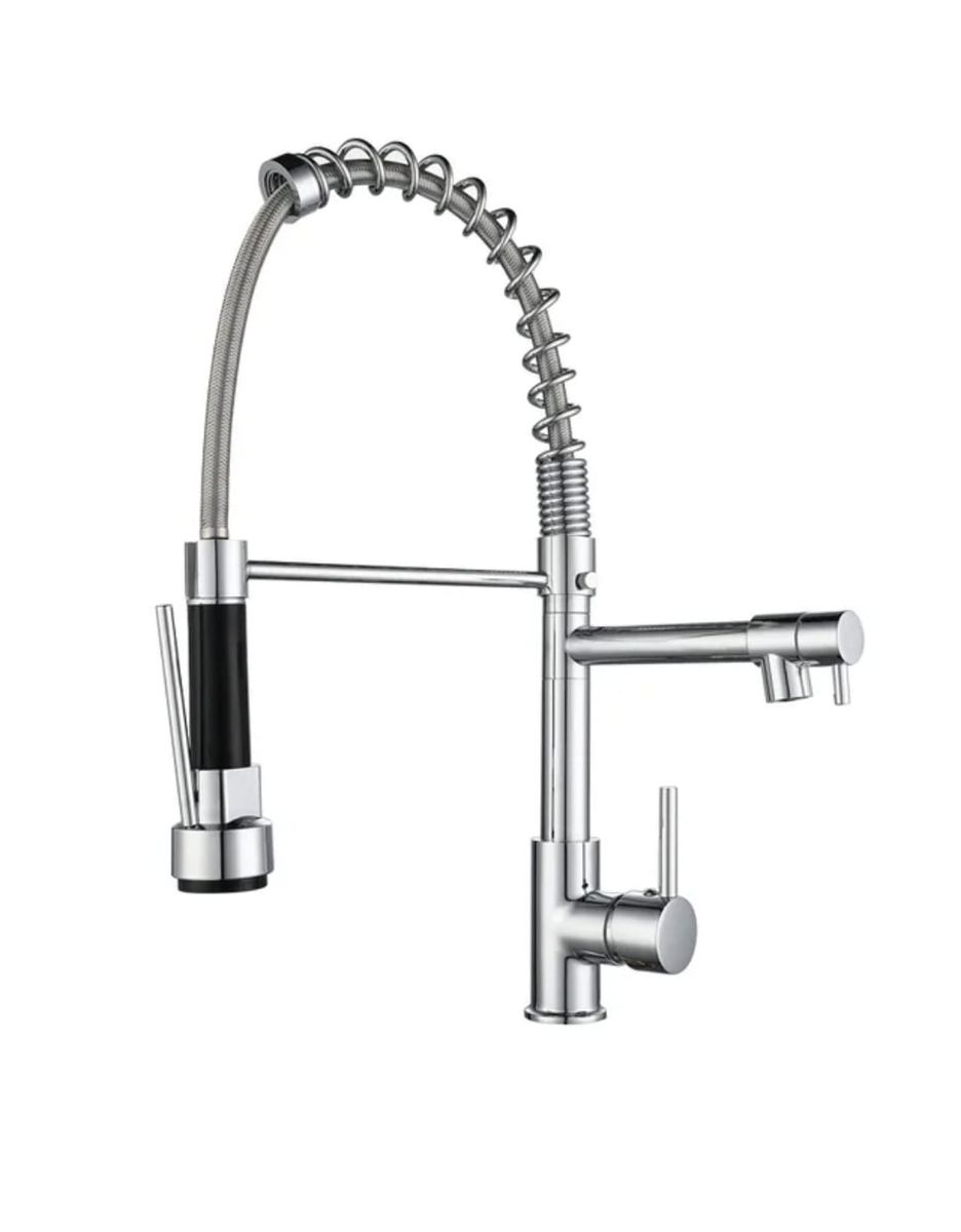 Naledi Silver XL pullout kitchen faucet