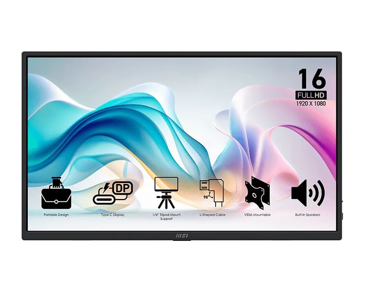 MSI PRO MP165 E6 Portable 16 inch FHD Monitor