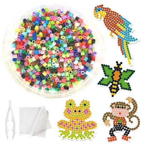 Jka Iron On Bead Craft Toy Bucket Kit Fun Animals 4 Pegs 4 Cards Buy Online In South Africa Takealot Com