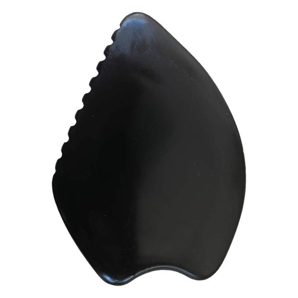 Bian Gua Sha Facial Tool - Black Obsidian (For Face, )Neck Body &amp; More)
