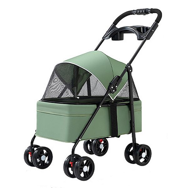 Pet Pram Stroller-Green